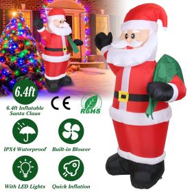 6.4ft Inflatable Christmas Giant Santa Claus Blow up Santa Claus