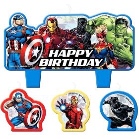 Marvel Powers Unite Birthday Candle Set 4ct Pack