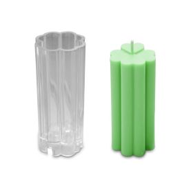 Candle Lab Flowers Candle Molds for Candle Making Scented Four Leaf Clover Handmade Candles DIY Beeswax Transparent Plastic Candles Mould