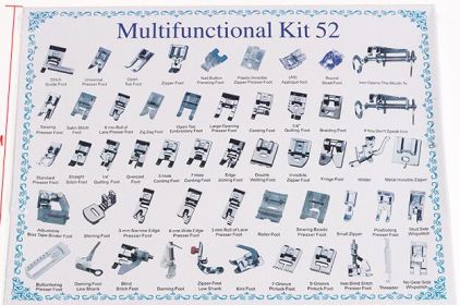 Multifunctional Sewing Accessories Hardcover Presser Foot Set Household Sewing Machine Presser Foot (Option: 52-Simple packagingpack)